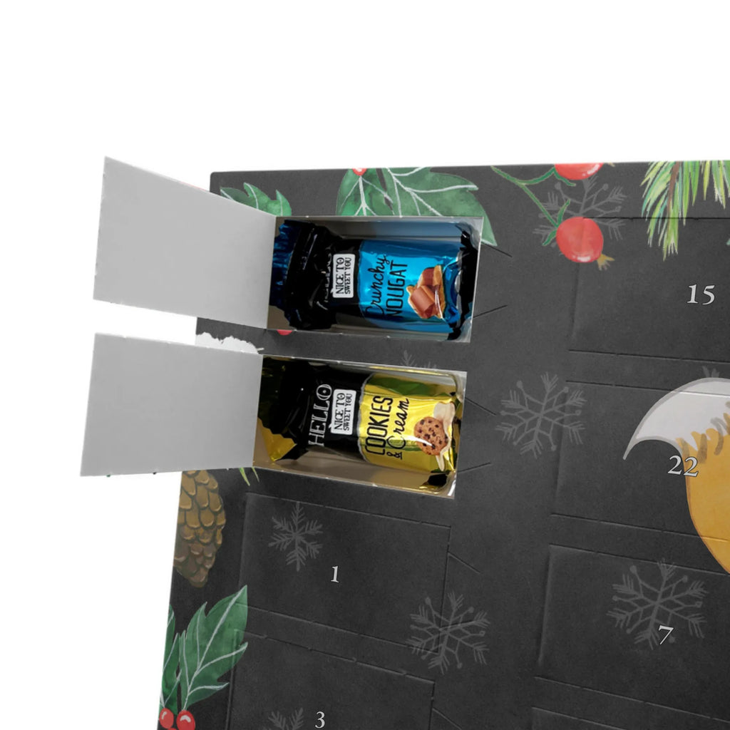 Chocolate advent calendar Fox figure skater giving, Gift, thank you, award, profit, athlete, ice art, Figure skater