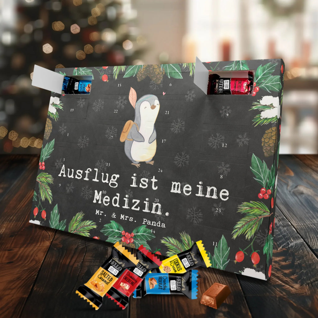 Chocolate advent calendar penguin Side trip giving, Gift, thank you, award, profit, athlete, Make trips, destinations, trip, travel