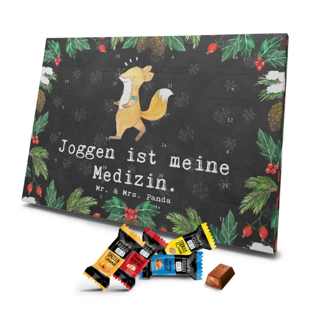 Chocolate advent calendar Fox Jog giving, Gift, thank you, award, profit, athlete, running, jogging