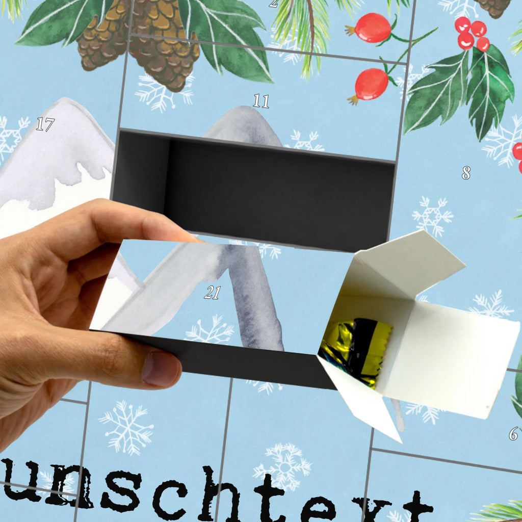 Personalisierter Befüllbarer Adventskalender Bär Bergsteigen Adventskalender Zum Selbst Befüllen, Befüllbarer Adventskalender, Geschenk, Schenken, Sport, Sportart, Hobby, Danke, Dankeschön, Auszeichnung, Gewinn, Sportler, Bergsport, Alpinismus, Alpinwandern, Trekking, Wandern, Bergsteigen