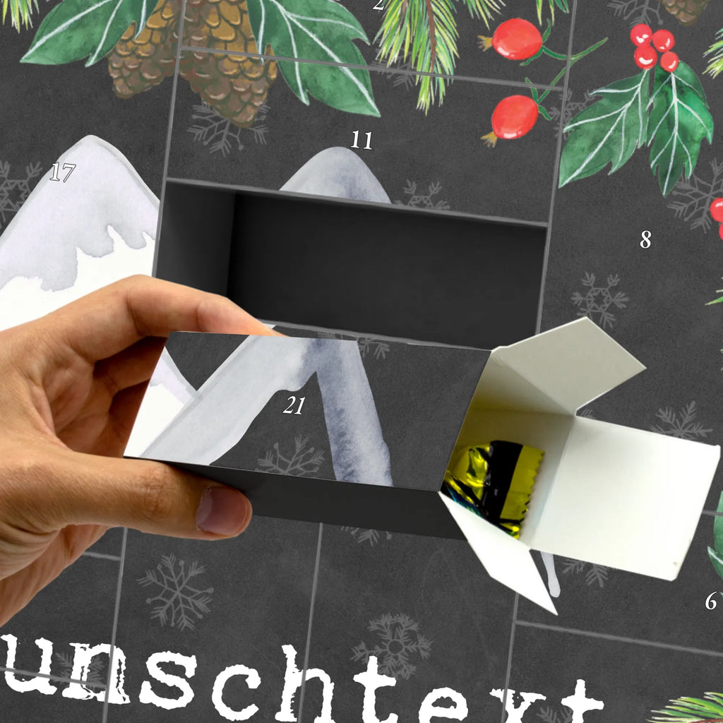 Personalisierter Befüllbarer Adventskalender Bär Bergsteigen Adventskalender Zum Selbst Befüllen, Befüllbarer Adventskalender, Geschenk, Schenken, Sport, Sportart, Hobby, Danke, Dankeschön, Auszeichnung, Gewinn, Sportler, Bergsport, Alpinismus, Alpinwandern, Trekking, Wandern, Bergsteigen