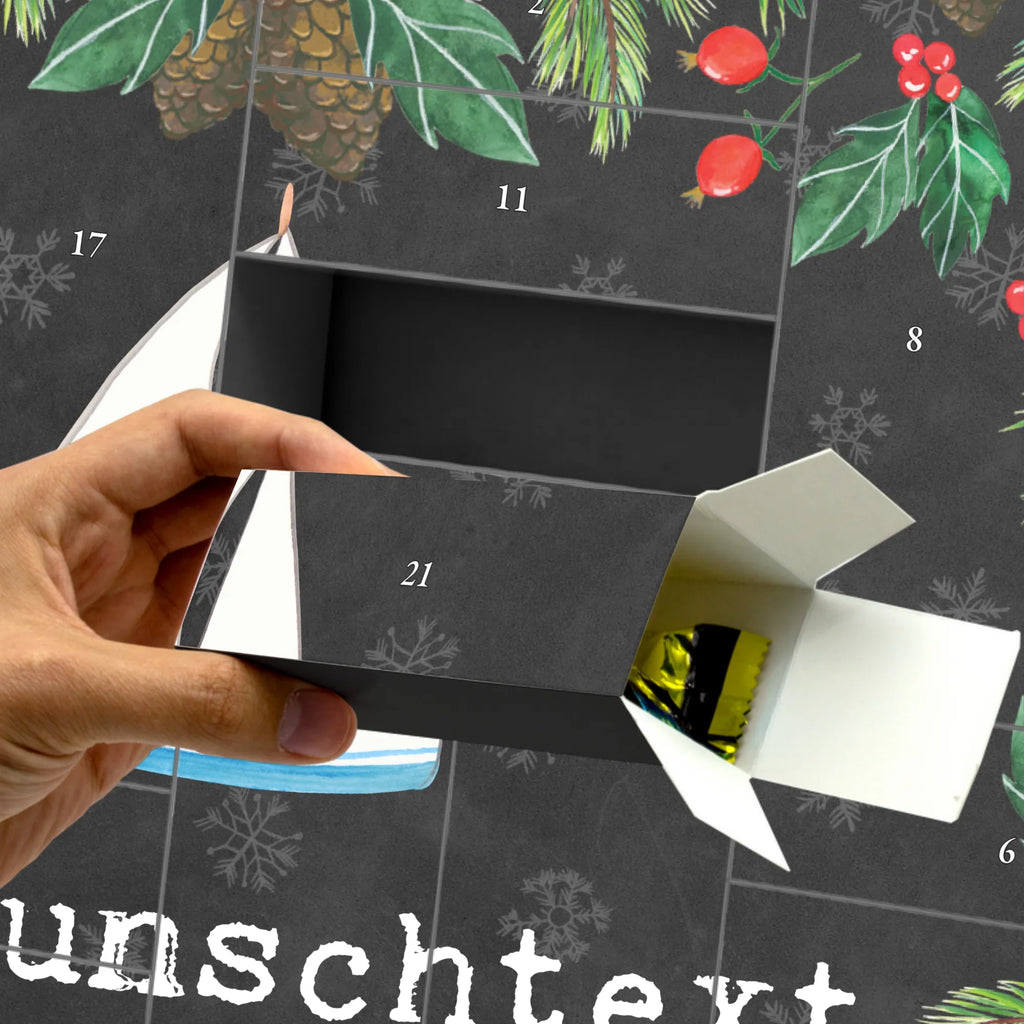 Personalisierter Befüllbarer Adventskalender Bär Segeln Adventskalender Zum Selbst Befüllen, Befüllbarer Adventskalender, Geschenk, Schenken, Sport, Sportart, Hobby, Danke, Dankeschön, Auszeichnung, Gewinn, Sportler, Segelboot, Segeltörn, Yachtclub, Segelschule, Segeln