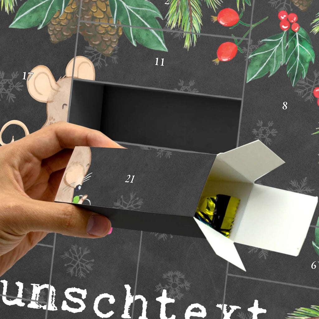 Personalisierter Befüllbarer Adventskalender Maus Schmuck selber machen Adventskalender Zum Selbst Befüllen, Befüllbarer Adventskalender, Geschenk, Schenken, Sport, Sportart, Hobby, Danke, Dankeschön, Auszeichnung, Gewinn, Sportler, Schmuck Selber machen, DIY, Schmuck Basteln