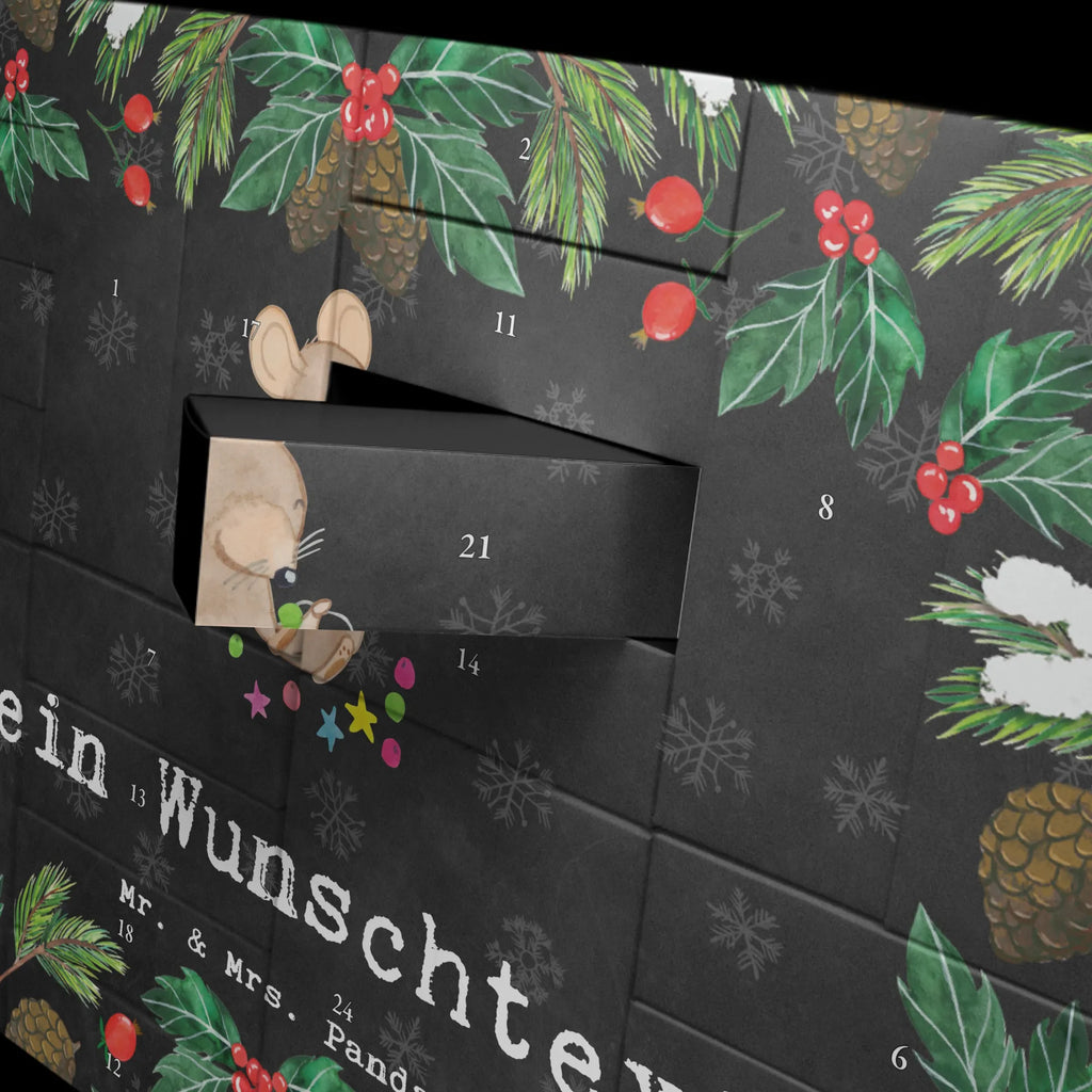 Personalisierter Befüllbarer Adventskalender Maus Schmuck selber machen Adventskalender Zum Selbst Befüllen, Befüllbarer Adventskalender, Geschenk, Schenken, Sport, Sportart, Hobby, Danke, Dankeschön, Auszeichnung, Gewinn, Sportler, Schmuck Selber machen, DIY, Schmuck Basteln