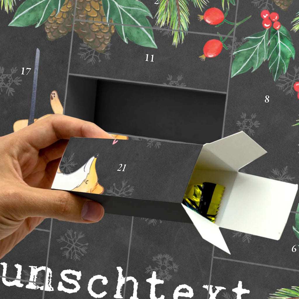 Personalisierter Befüllbarer Adventskalender Fuchs Poledance Adventskalender Zum Selbst Befüllen, Befüllbarer Adventskalender, Geschenk, Schenken, Sport, Sportart, Hobby, Danke, Dankeschön, Auszeichnung, Gewinn, Sportler, Tanzen, Tanz, Pole Dance