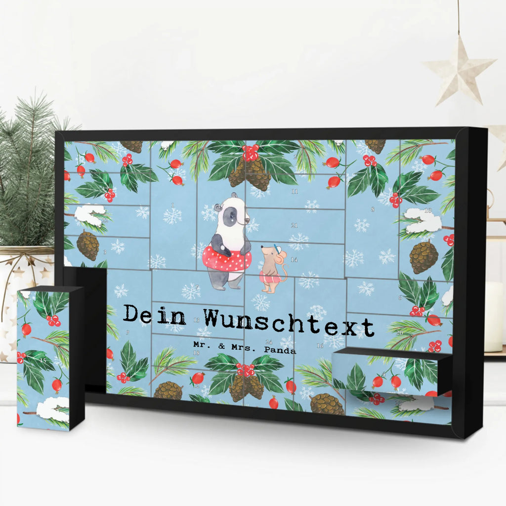Personalisierter Befüllbarer Adventskalender Otter Schwimmen Befüllbarer Adventskalender, Adventskalender Zum Selbst Befüllen, Geschenk, Schenken, Sport, Sportart, Hobby, Danke, Dankeschön, Auszeichnung, Gewinn, Sportler, Schwimmen, Schwimmkurs, Wassersport