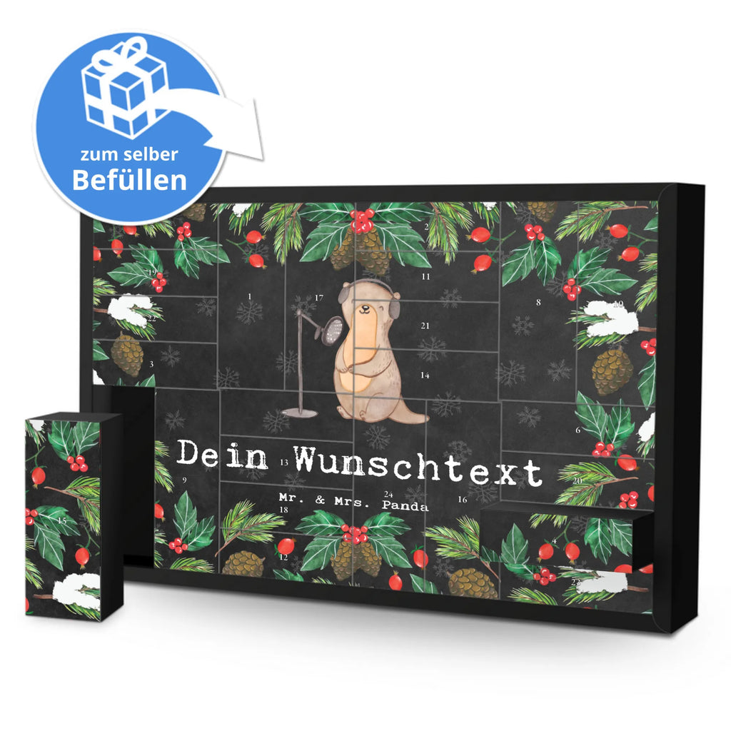 Personalisierter Befüllbarer Adventskalender Otter Podcast aufnehmen Befüllbarer Adventskalender, Adventskalender Zum Selbst Befüllen, Geschenk, Schenken, Sport, Sportart, Hobby, Danke, Dankeschön, Auszeichnung, Gewinn, Sportler, Podcast Produzieren, Podcasterin, Podcast Aufnehmen, Podcaster