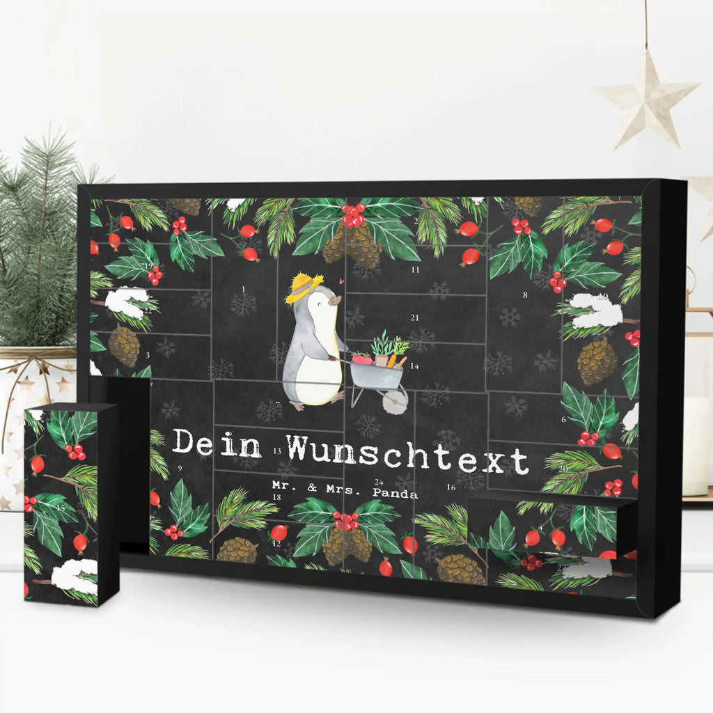 Personalisierter Befüllbarer Adventskalender Pinguin Gartenarbeit Adventskalender Zum Selbst Befüllen, Befüllbarer Adventskalender, Geschenk, Schenken, Sport, Sportart, Hobby, Danke, Dankeschön, Auszeichnung, Gewinn, Sportler, Gärtnern, Gartenpflege, Urban Gardening, Gartenarbeit