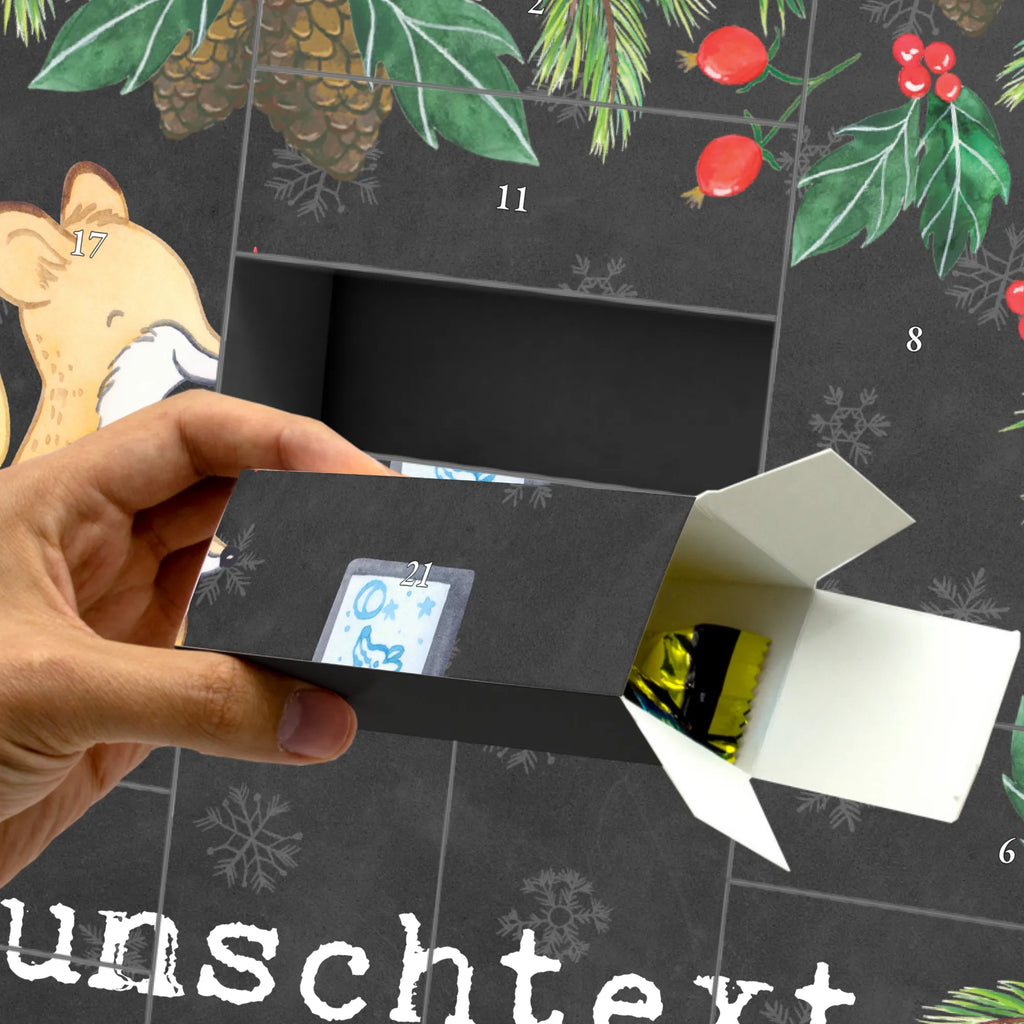 Personalisierter Befüllbarer Adventskalender Fuchs Filme gucken Adventskalender Zum Selbst Befüllen, Befüllbarer Adventskalender, Geschenk, Schenken, Sport, Sportart, Hobby, Danke, Dankeschön, Auszeichnung, Gewinn, Sportler, Filmabend, Fernsehen, TV, Filme Gucken, Kino