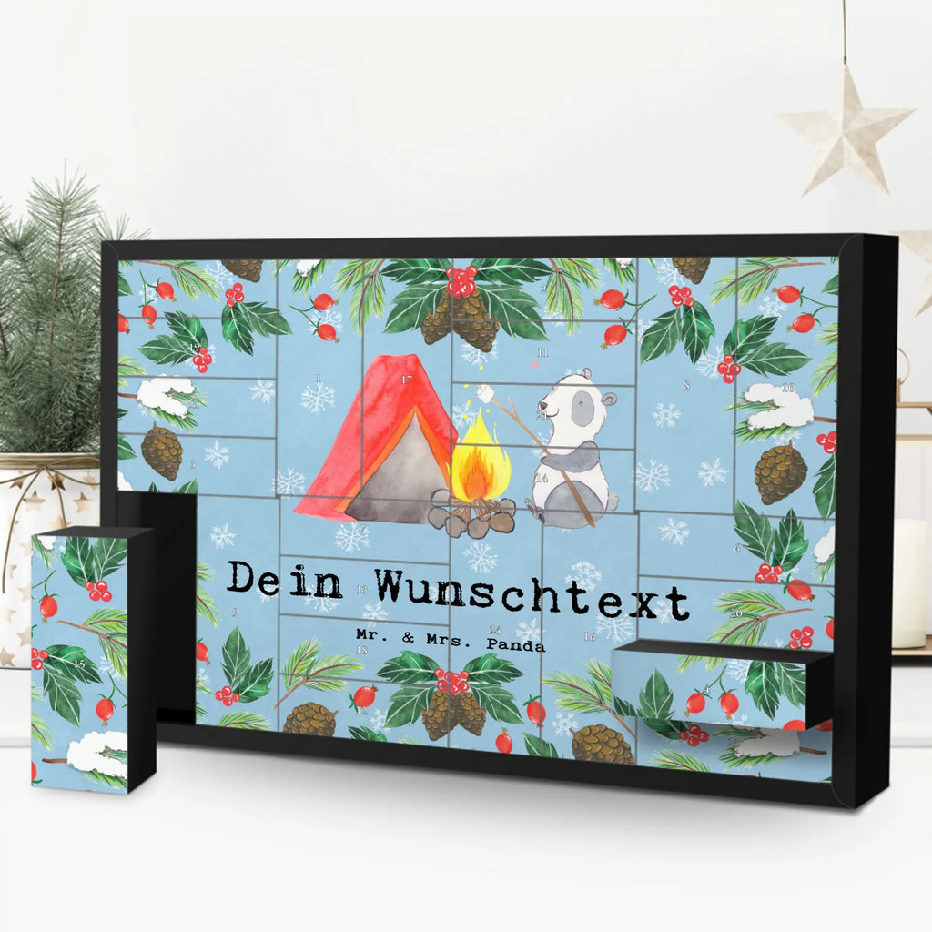 Personalisierter Befüllbarer Adventskalender Panda Campen Befüllbarer Adventskalender, Adventskalender Zum Selbst Befüllen, Geschenk, Schenken, Sport, Sportart, Hobby, Danke, Dankeschön, Auszeichnung, Gewinn, Sportler, Campingplatz, Zelten, Campen, Camping, Campen gehen