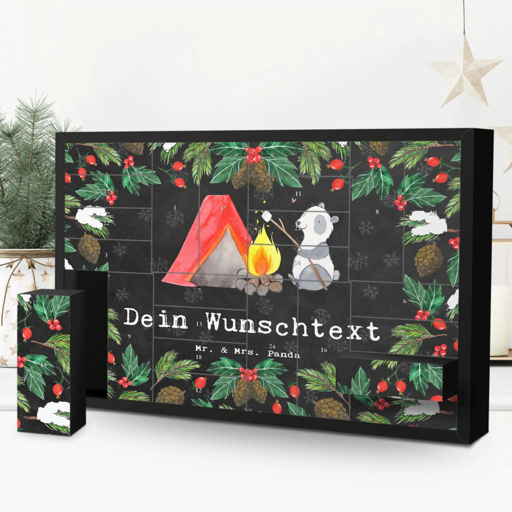 Personalisierter Befüllbarer Adventskalender Panda Campen Befüllbarer Adventskalender, Adventskalender Zum Selbst Befüllen, Geschenk, Schenken, Sport, Sportart, Hobby, Danke, Dankeschön, Auszeichnung, Gewinn, Sportler, Campingplatz, Zelten, Campen, Camping, Campen gehen