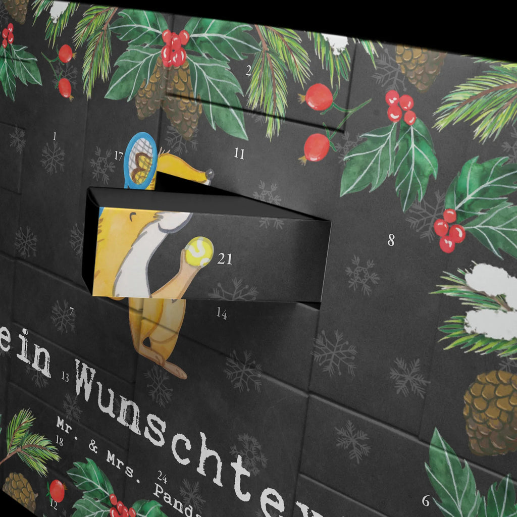 Personalisierter Befüllbarer Adventskalender Fuchs Tennis spielen Befüllbarer Adventskalender, Adventskalender Zum Selbst Befüllen, Geschenk, Schenken, Sport, Sportart, Hobby, Danke, Dankeschön, Auszeichnung, Gewinn, Sportler, Tennisverein, Tennis spielen, Ballsportart, Tennis Turnier, Tennisclub