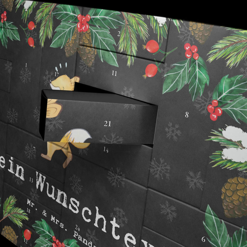 Personalisierter Befüllbarer Adventskalender Fuchs Joggen Adventskalender Zum Selbst Befüllen, Befüllbarer Adventskalender, Geschenk, Schenken, Sport, Sportart, Hobby, Danke, Dankeschön, Auszeichnung, Gewinn, Sportler, Laufsport, Dauerlauf, Laufen, Joggen