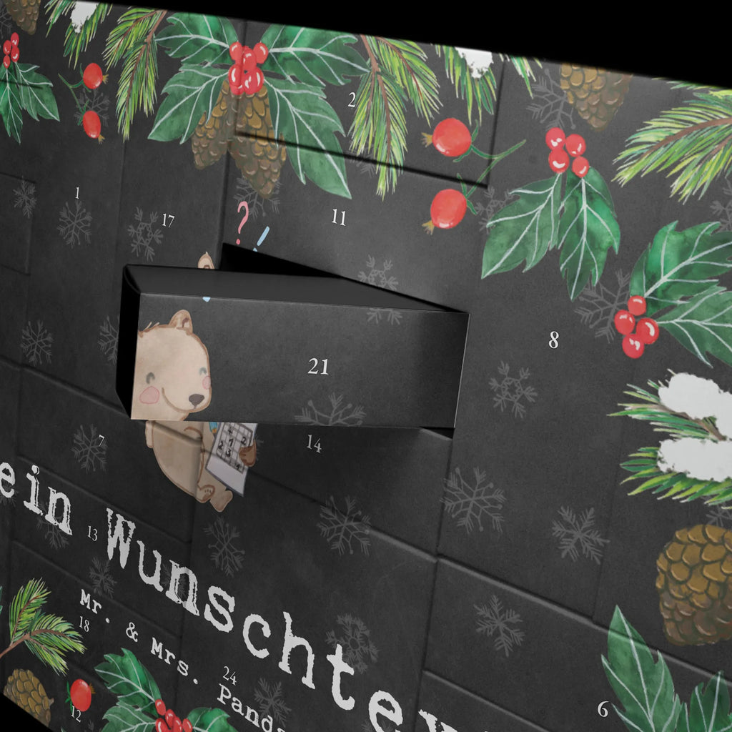 Personalisierter Befüllbarer Adventskalender Bär Rätsel lösen Adventskalender Zum Selbst Befüllen, Befüllbarer Adventskalender, Geschenk, Schenken, Sport, Sportart, Hobby, Danke, Dankeschön, Auszeichnung, Gewinn, Sportler, Kreuzworträtsel Lösen, Rätsel Lösen, Gedächtnissport, Gedächtnistraining, Knobeln