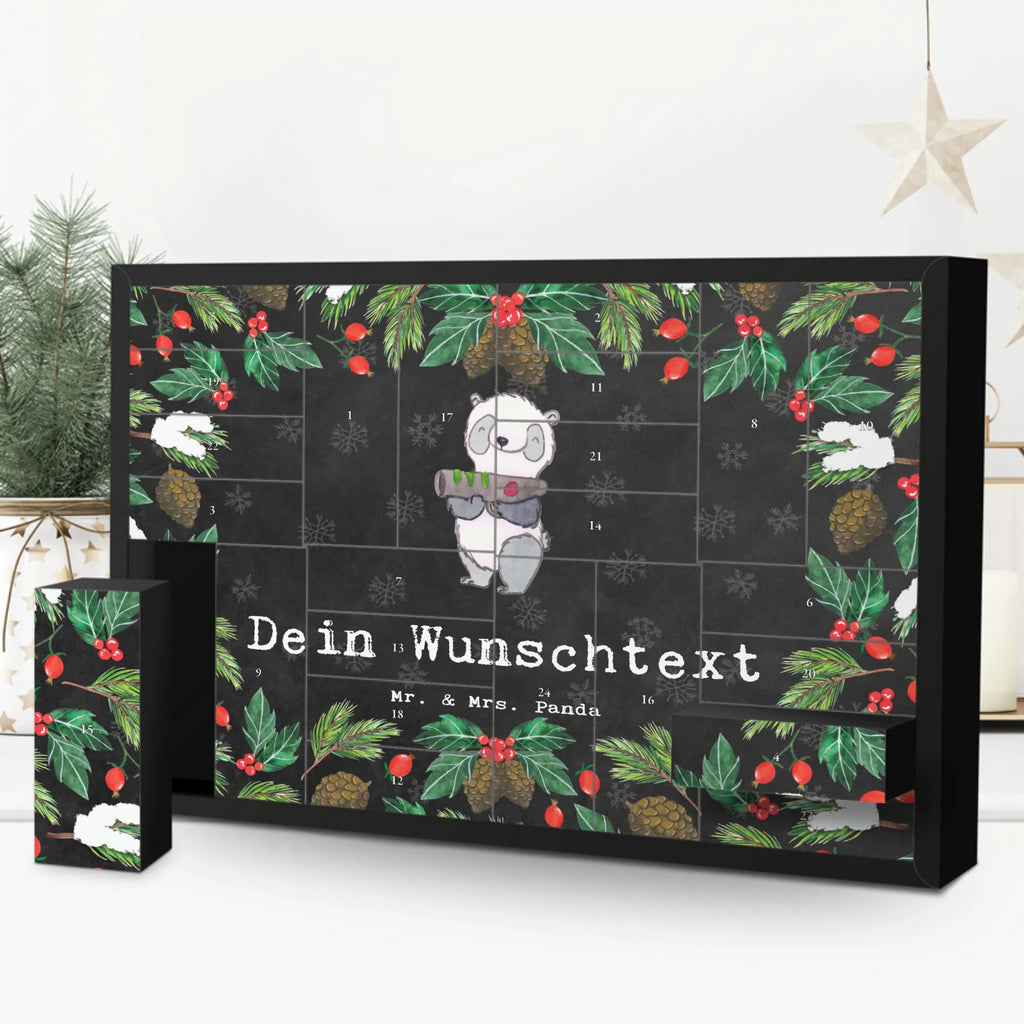 Personalisierter Befüllbarer Adventskalender Panda LaserTag Adventskalender Zum Selbst Befüllen, Befüllbarer Adventskalender, Geschenk, Schenken, Sport, Sportart, Hobby, Danke, Dankeschön, Auszeichnung, Gewinn, Sportler, Lasertag, Lasergame Zentrum