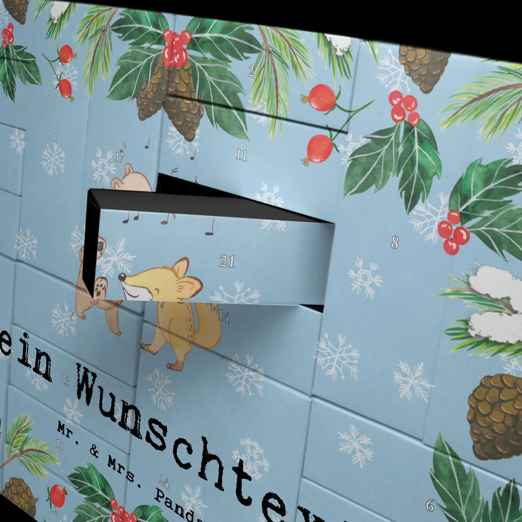 Personalisierter Befüllbarer Adventskalender Bär & Fuchs Disco Befüllbarer Adventskalender, Adventskalender Zum Selbst Befüllen, Geschenk, Schenken, Sport, Sportart, Hobby, Danke, Dankeschön, Auszeichnung, Gewinn, Sportler, Clubbing, Disco, Feiern, Tanzen, Clubs
