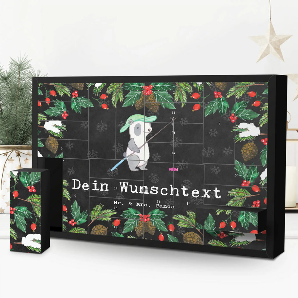  panda fishing Befüllbarer Adventskalender, Adventskalender Zum Selbst Befüllen, Geschenk, Schenken, Sport, Sportart, Hobby, Danke, Dankeschön, Auszeichnung, Gewinn, Sportler, Angler, Angeln, Angelverein, Hobbyangler, Angelsport, Angeln gehen