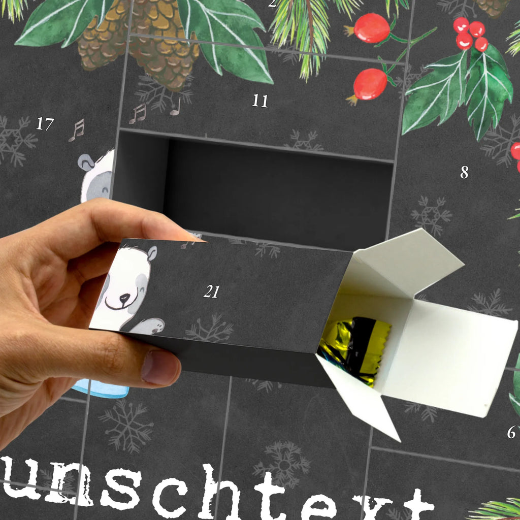 Personalisierter Befüllbarer Adventskalender Panda Bauchtanz Adventskalender Zum Selbst Befüllen, Befüllbarer Adventskalender, Geschenk, Schenken, Sport, Sportart, Hobby, Danke, Dankeschön, Auszeichnung, Gewinn, Sportler, Orientalischer Tanz, Bauchtanz, Tanzen