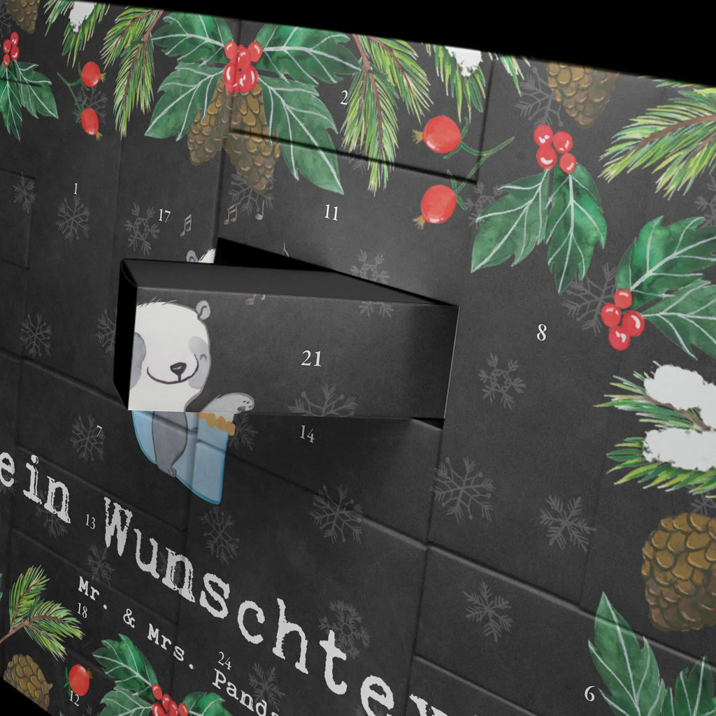 Personalisierter Befüllbarer Adventskalender Panda Bauchtanz Adventskalender Zum Selbst Befüllen, Befüllbarer Adventskalender, Geschenk, Schenken, Sport, Sportart, Hobby, Danke, Dankeschön, Auszeichnung, Gewinn, Sportler, Orientalischer Tanz, Bauchtanz, Tanzen