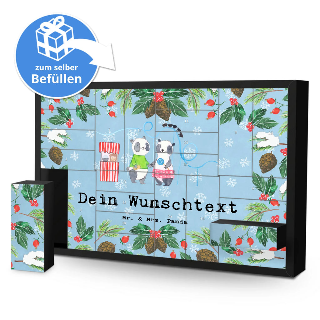  pandas visit amusement park Adventskalender Zum Selbst Befüllen, Befüllbarer Adventskalender, Geschenk, Schenken, Sport, Sportart, Hobby, Danke, Dankeschön, Auszeichnung, Gewinn, Sportler, Achterbahn fahren, Freizeitpark Besuchen