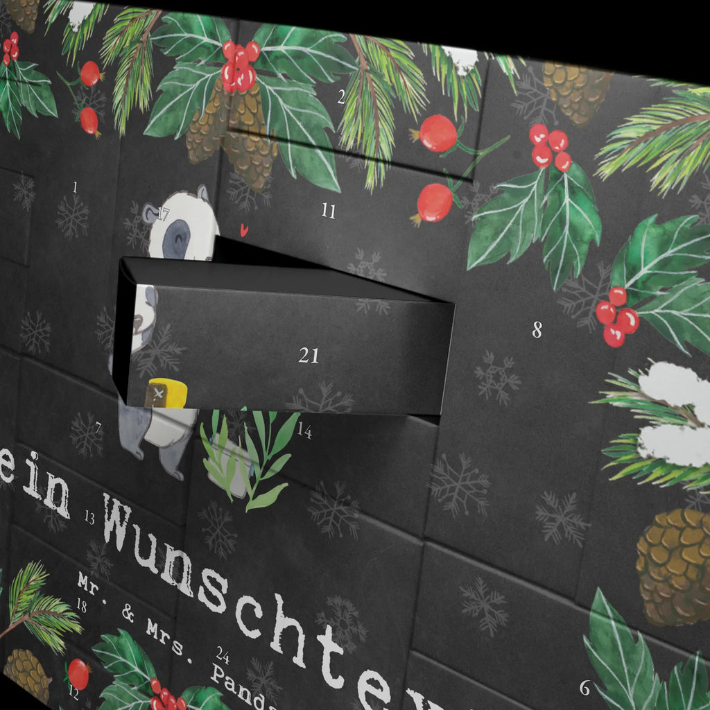 Personalisierter Befüllbarer Adventskalender Panda Geocaching Adventskalender Zum Selbst Befüllen, Befüllbarer Adventskalender, Geschenk, Schenken, Sport, Sportart, Hobby, Danke, Dankeschön, Auszeichnung, Gewinn, Sportler, Geocaching, Schatzsuchen, Opencaching, GPS Schnitzeljagd