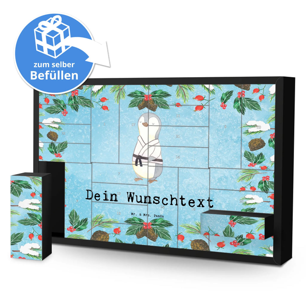 Personalisierter Befüllbarer Adventskalender Pinguin Karate Befüllbarer Adventskalender, Adventskalender Zum Selbst Befüllen, Geschenk, Schenken, Sport, Sportart, Hobby, Danke, Dankeschön, Auszeichnung, Gewinn, Sportler, Karate, Karate Verein, Kampfsportart, Selbstverteidigung, Kampfkunst