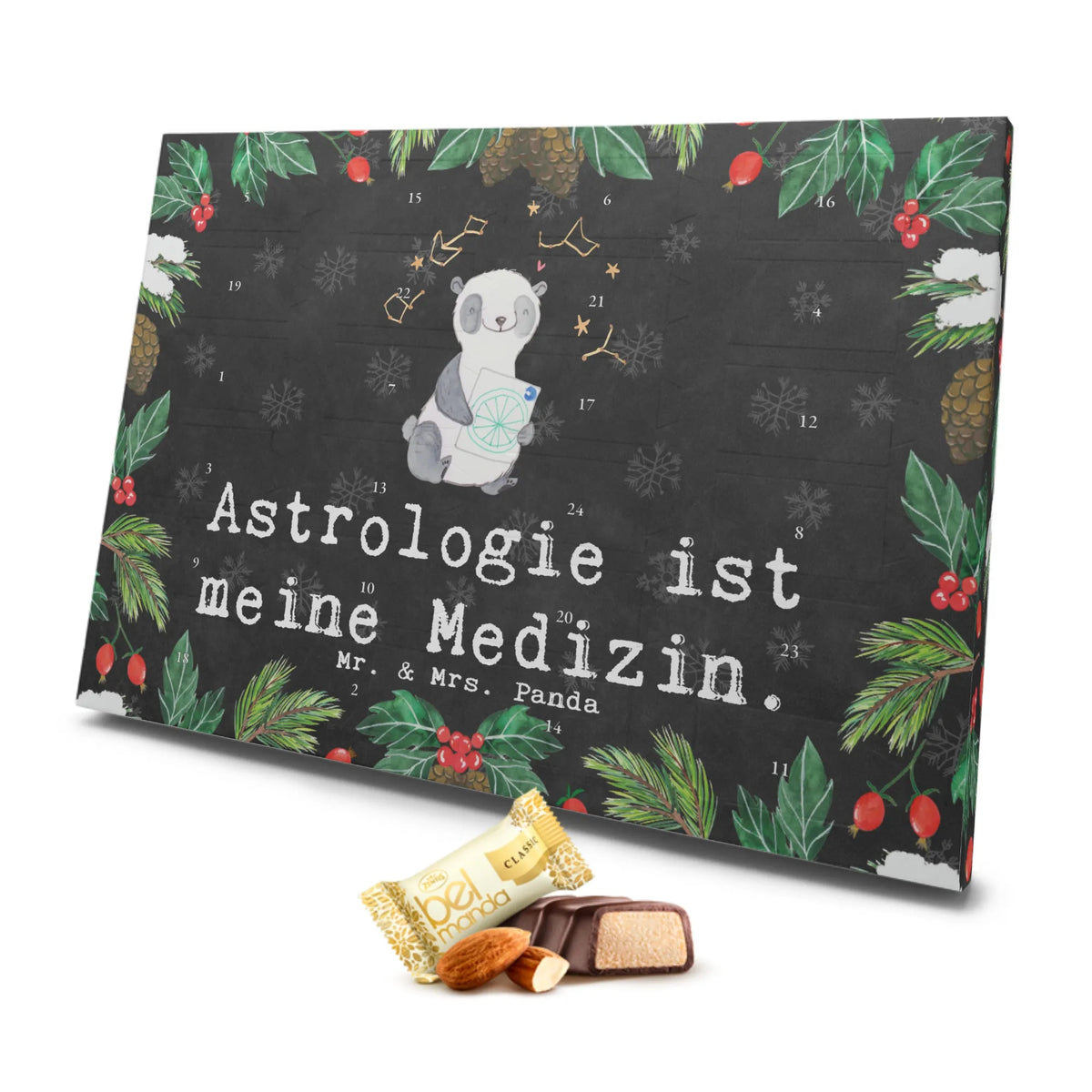 Marzipan Adventskalender Panda Astrologie Marzipan Adventskalender, Geschenk, Sport, Sportart, Hobby, Schenken, Danke, Dankeschön, Auszeichnung, Gewinn, Sportler, Sternbilder, Astrologie, Horoskop