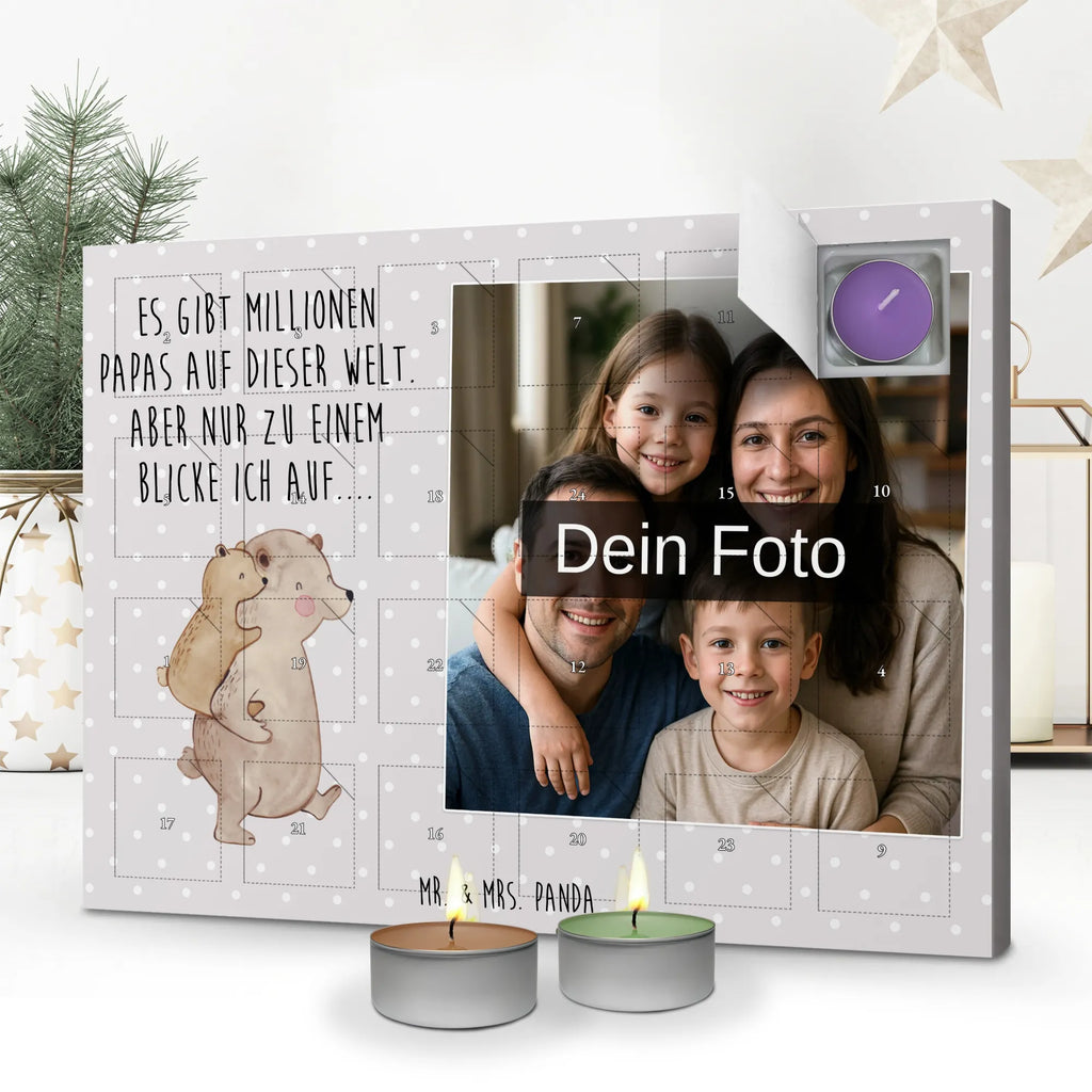 Personalisierter Duftkerzen Foto Adventskalender Papa Bär Personalisierter Duftkerzen Foto Adventskalender, Familie, Vatertag, Muttertag, Bruder, Schwester, Mama, Papa, Oma, Opa, Geschenk, Geburtstag, Vater, Papi, Vati, Onkel