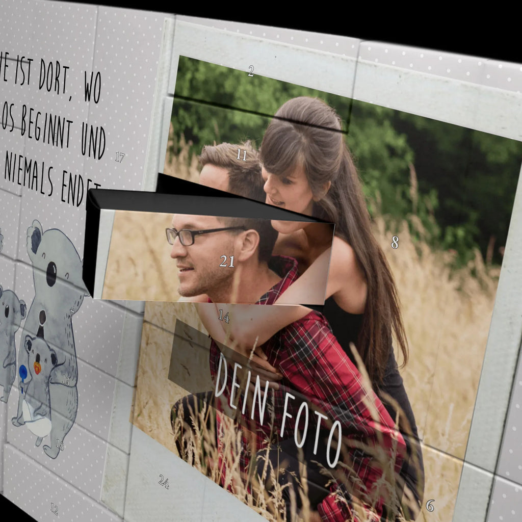 Personalisierter Befüllbarer Foto Adventskalender Koala Familie Weihnachtskalender mit Foto, Adventskalender mit Eigenem Bild, Personalisierter Befüllbarer Foto Adventskalender, Personalisierter Adventskalender, Foto Adventskalender, Adventskalender Eigenes Foto, Adventskalender mit Foto, Muttertag, Vatertag, Mama, Papa, Oma, Opa, Familie, Schwester, Bruder, Koalas, Kinder, Familienleben, Geschwister, Koala, Family
