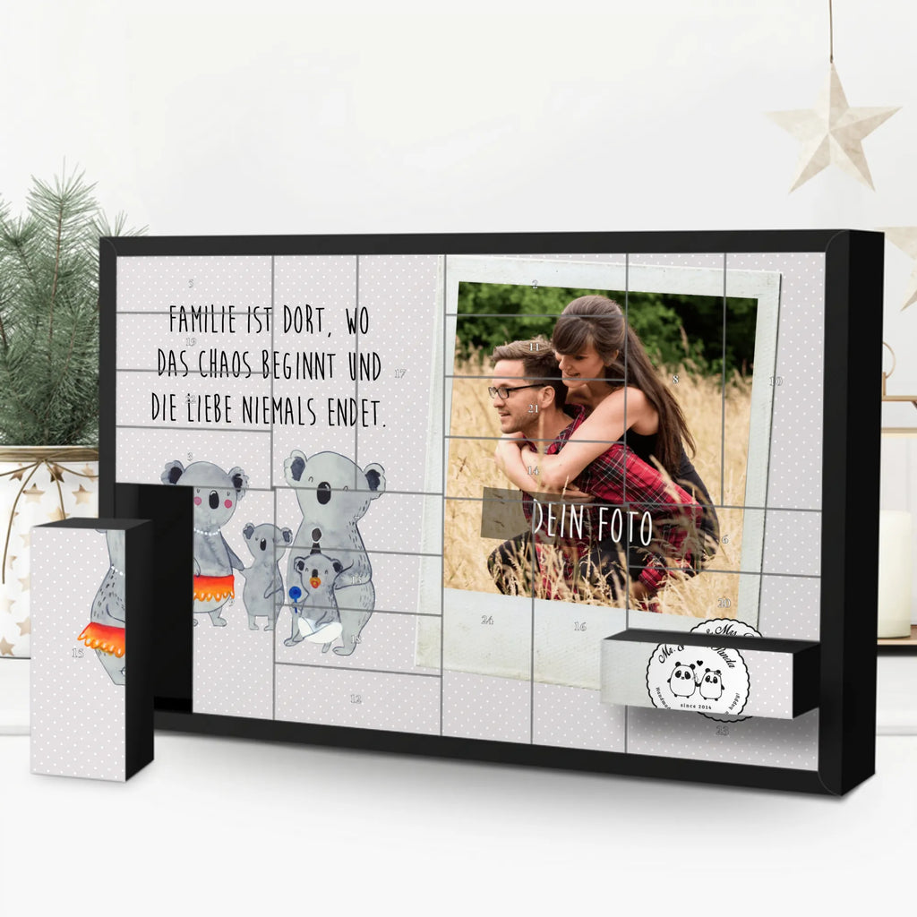 Personalisierter Befüllbarer Foto Adventskalender Koala Familie Weihnachtskalender mit Foto, Adventskalender mit Eigenem Bild, Personalisierter Befüllbarer Foto Adventskalender, Personalisierter Adventskalender, Foto Adventskalender, Adventskalender Eigenes Foto, Adventskalender mit Foto, Muttertag, Vatertag, Mama, Papa, Oma, Opa, Familie, Schwester, Bruder, Koalas, Kinder, Familienleben, Geschwister, Koala, Family