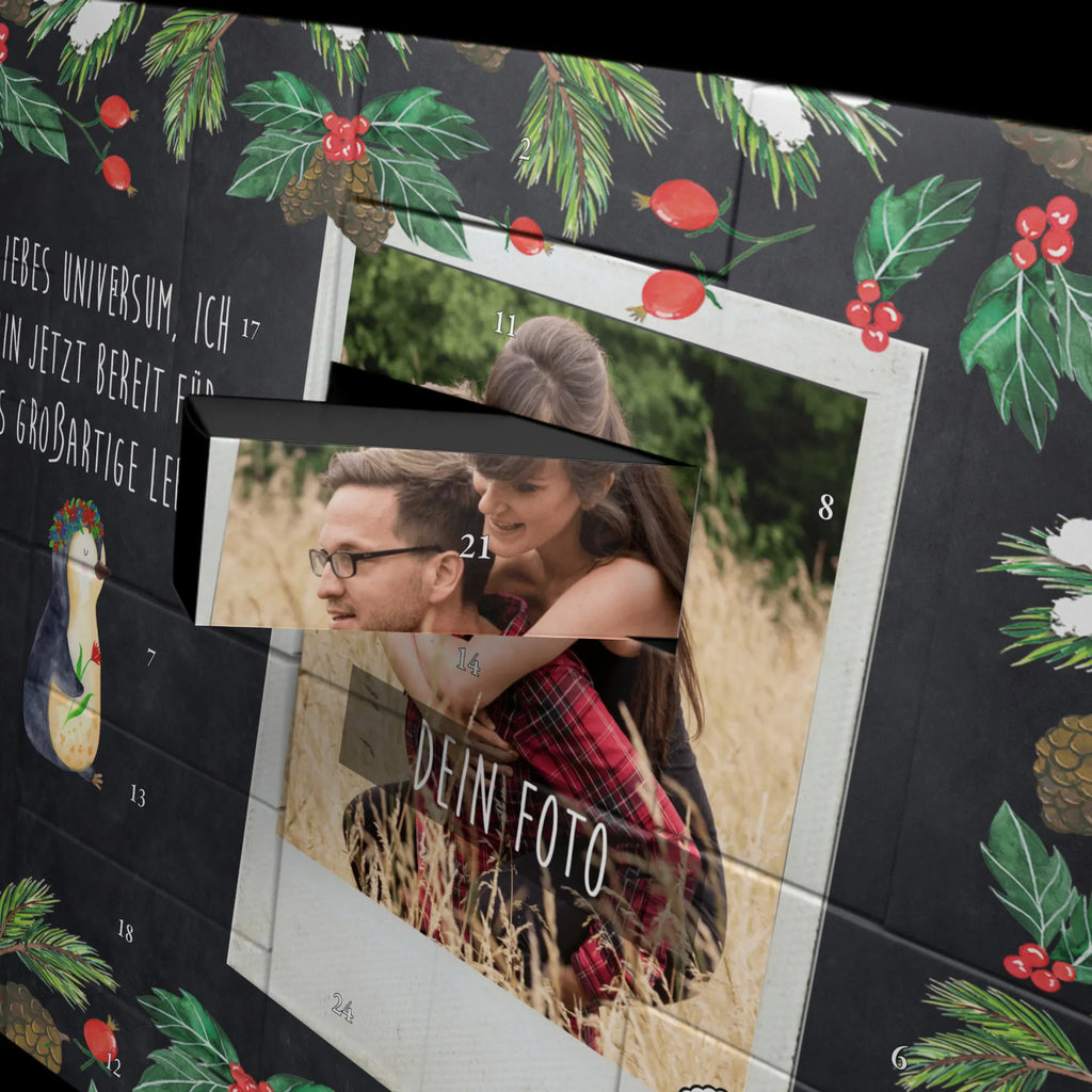 Personalisierter Befüllbarer Foto Adventskalender Pinguin Blumen Adventskalender Eigenes Foto, Adventskalender mit Eigenem Bild, Personalisierter Adventskalender, Weihnachtskalender mit Foto, Foto Adventskalender, Adventskalender mit Foto, Personalisierter Befüllbarer Foto Adventskalender, Pinguin, Lebenslust, Wünsche, Pinguine, Universum, Motivation, Liebeskummer, Lebensziele, Leben, Geschenkidee, Blumenkranz, Ziele