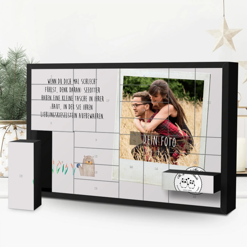 Personalisierter Befüllbarer Foto Adventskalender Otter Stein Adventskalender Eigenes Foto, Adventskalender mit Eigenem Bild, Personalisierter Befüllbarer Foto Adventskalender, Personalisierter Adventskalender, Weihnachtskalender mit Foto, Adventskalender mit Foto, Foto Adventskalender, Otter, Fischotter, Seeotter, Otter Seeotter See Otter