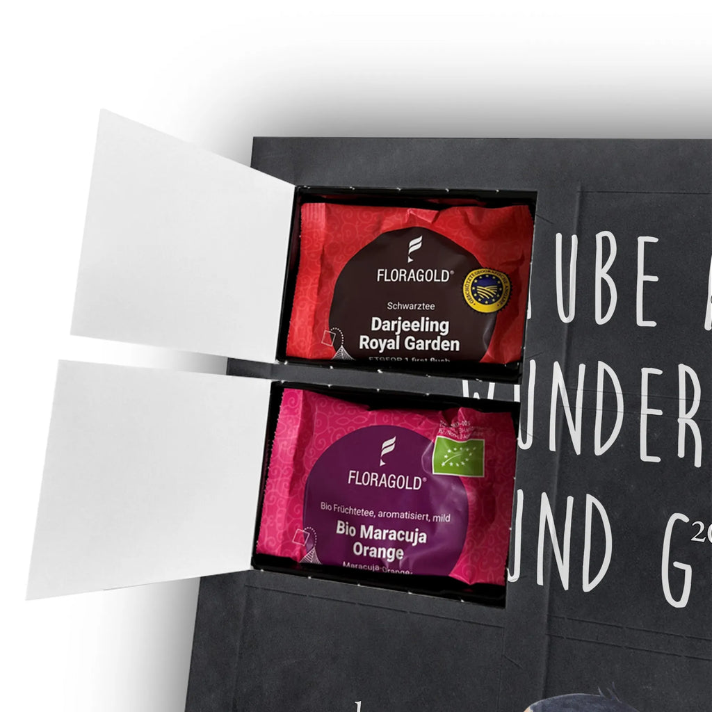 Personalisierter Tee Foto Adventskalender Pinguin Marienkäfer Personalisierter Tee Foto Adventskalender, Pinguin, Lebensfreude, Marienkäfer, Glück, Liebe, Freude, Pinguine, Wunder