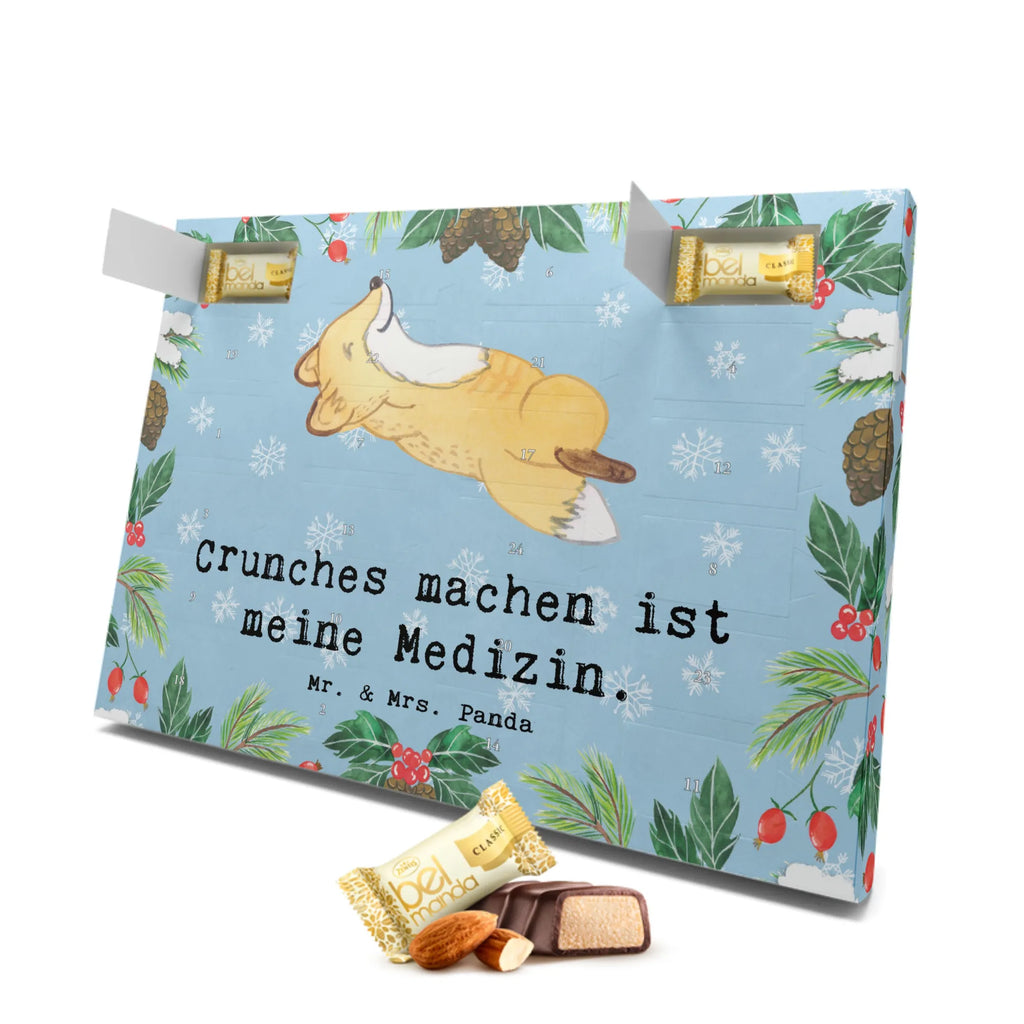 Marzipan Adventskalender Fuchs Crunches Marzipan Adventskalender, Geschenk, Sport, Sportart, Hobby, Schenken, Danke, Dankeschön, Auszeichnung, Gewinn, Sportler, Fitnessstudio, Crunches, Fitness, Bauchpressen