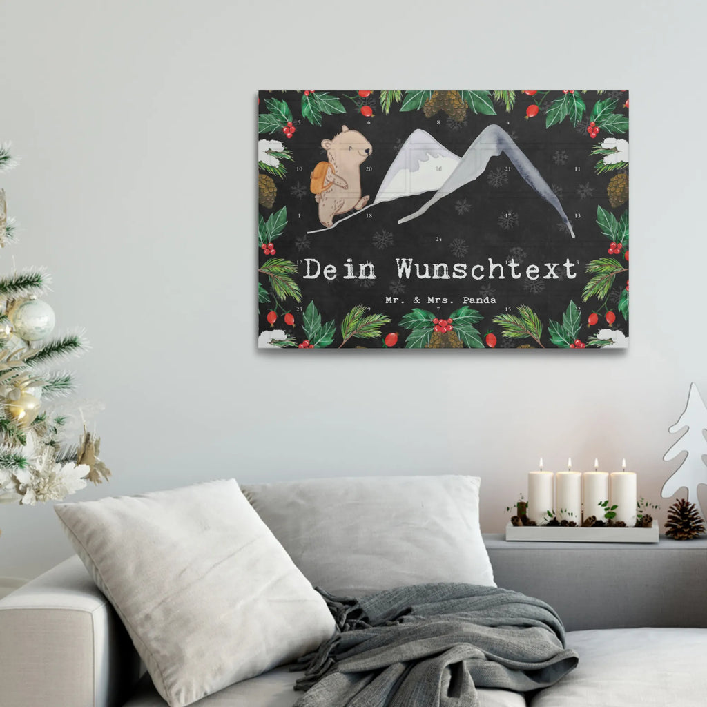  bear Rockclimbing Personalisierter Tee Adventskalender, Geschenk, Schenken, Sport, Sportart, Hobby, Danke, Dankeschön, Auszeichnung, Gewinn, Sportler, Alpinwandern, Alpinismus, Trekking, Bergsteigen, Bergsport, Wandern