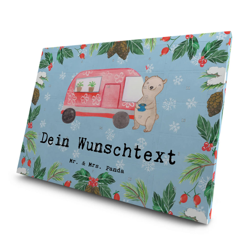  niedźwiedź kamper Personalisierter Tee Adventskalender, Geschenk, Schenken, Sport, Sportart, Hobby, Danke, Dankeschön, Auszeichnung, Gewinn, Sportler, Camper, Wohnmobil, Urlaub, Campen, Roadtrip, Campingplatz, Zelten
