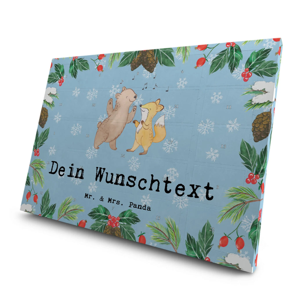  Bear &amp; Fox disco Personalisierter Tee Adventskalender, Geschenk, Schenken, Sport, Sportart, Hobby, Danke, Dankeschön, Auszeichnung, Gewinn, Sportler, Tanzen, Disco, Feiern, Clubbing, Clubs