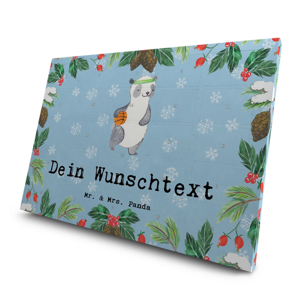  Panda koszykówka Personalisierter Tee Adventskalender, Geschenk, Schenken, Sport, Sportart, Hobby, Danke, Dankeschön, Auszeichnung, Gewinn, Sportler, Basketball Verein, Basketball, Basketball Verband, Basketballplatz