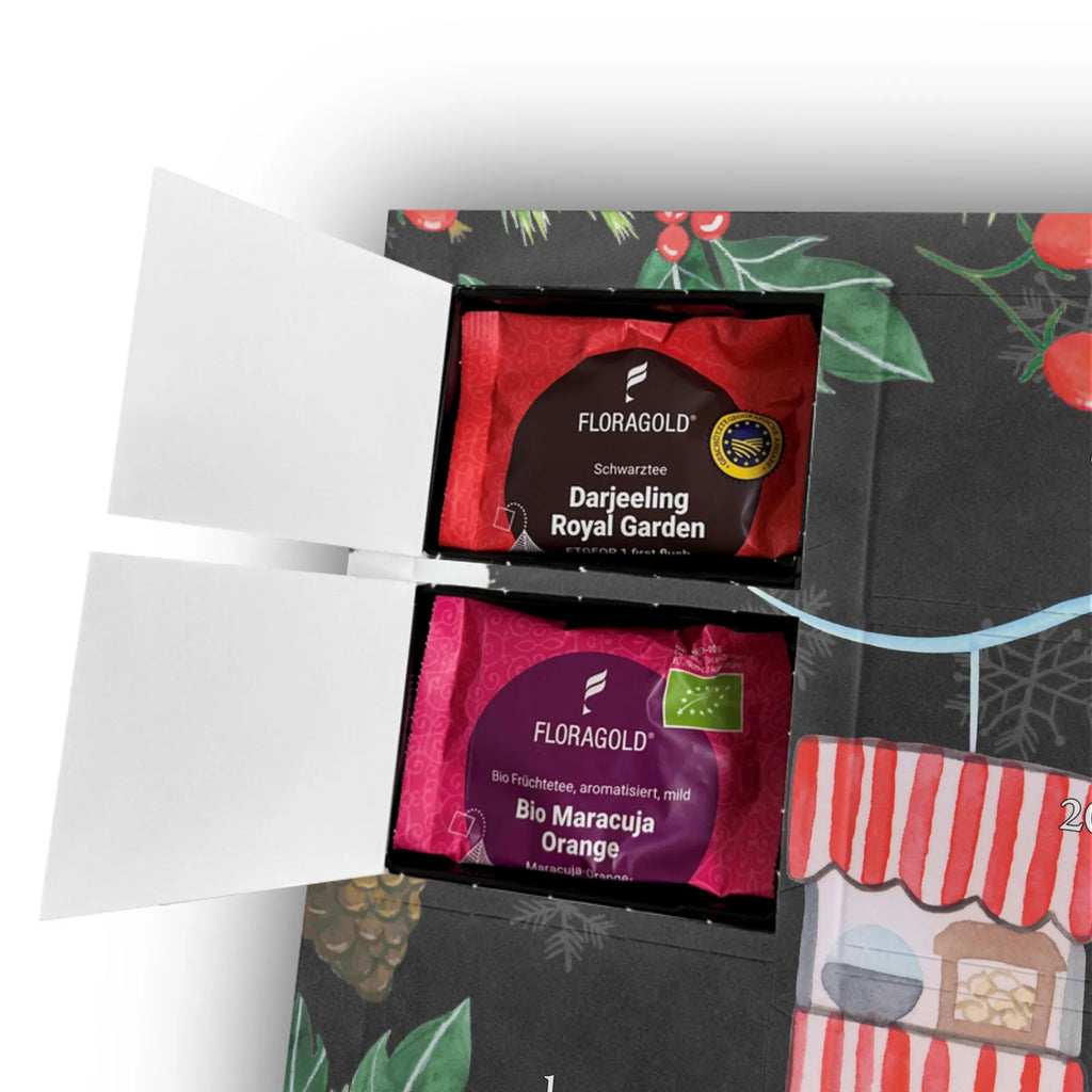 Personalisierter Tee Adventskalender Pandas Freizeitpark besuchen Personalisierter Tee Adventskalender, Geschenk, Schenken, Sport, Sportart, Hobby, Danke, Dankeschön, Auszeichnung, Gewinn, Sportler, Achterbahn fahren, Freizeitpark Besuchen