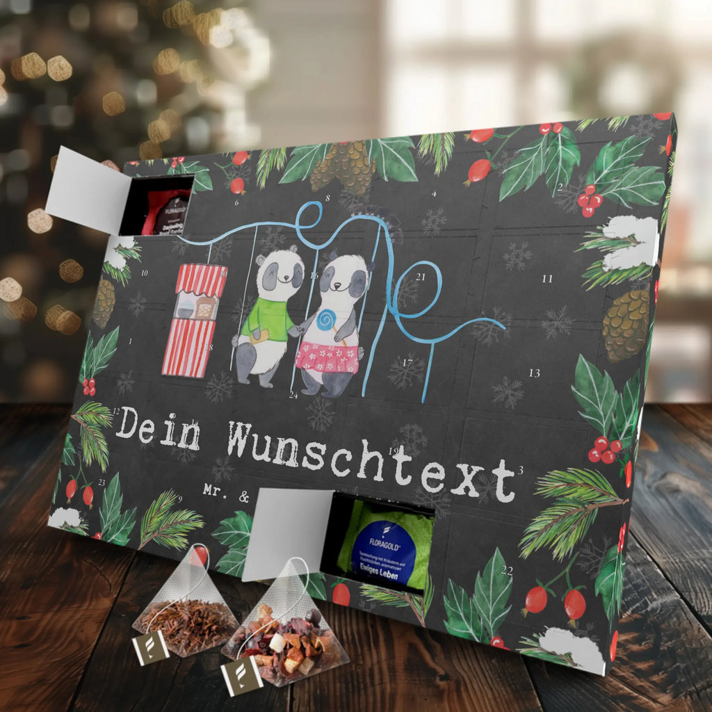 Personalisierter Tee Adventskalender Pandas Freizeitpark besuchen Personalisierter Tee Adventskalender, Geschenk, Schenken, Sport, Sportart, Hobby, Danke, Dankeschön, Auszeichnung, Gewinn, Sportler, Achterbahn fahren, Freizeitpark Besuchen