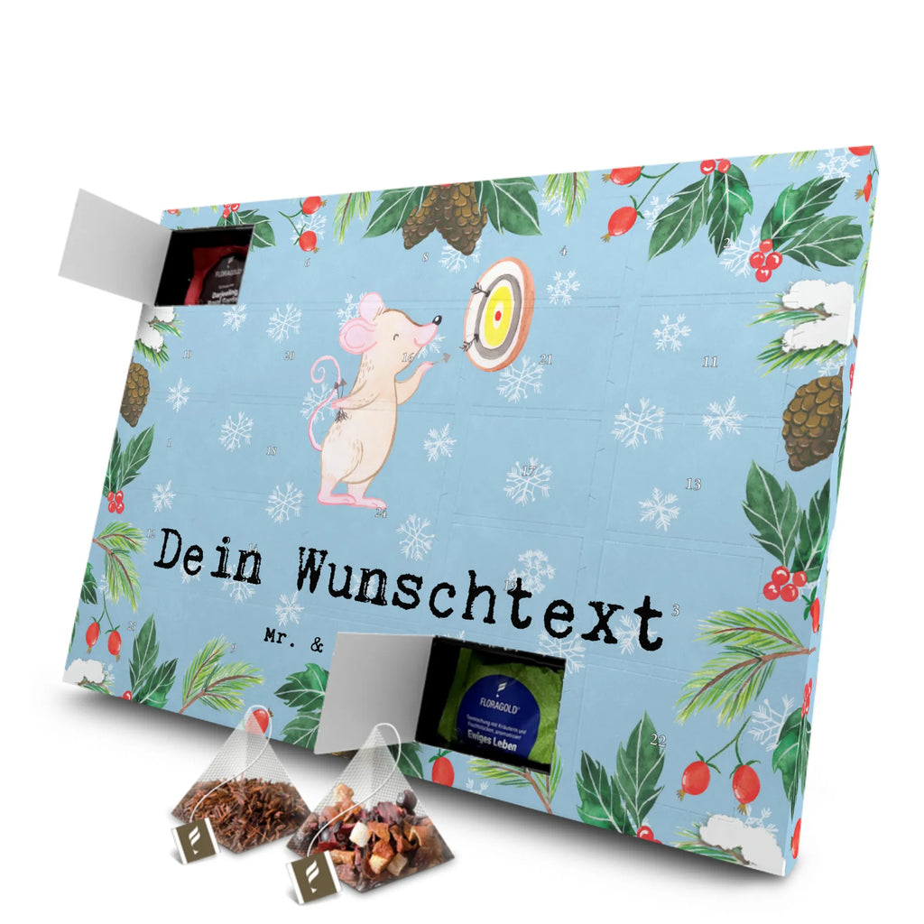 Personalisierter Tee Adventskalender Maus Dart spielen Personalisierter Tee Adventskalender, Geschenk, Schenken, Sport, Sportart, Hobby, Danke, Dankeschön, Auszeichnung, Gewinn, Sportler, Darten, Dart spielen, Darts, Dart Turnier