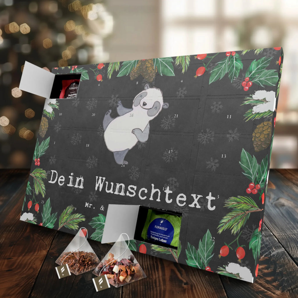  panda martial arts Personalisierter Tee Adventskalender, Geschenk, Schenken, Sport, Sportart, Hobby, Danke, Dankeschön, Auszeichnung, Gewinn, Sportler, Selbstverteidigung, Kampfsportarten, Kampfkunst