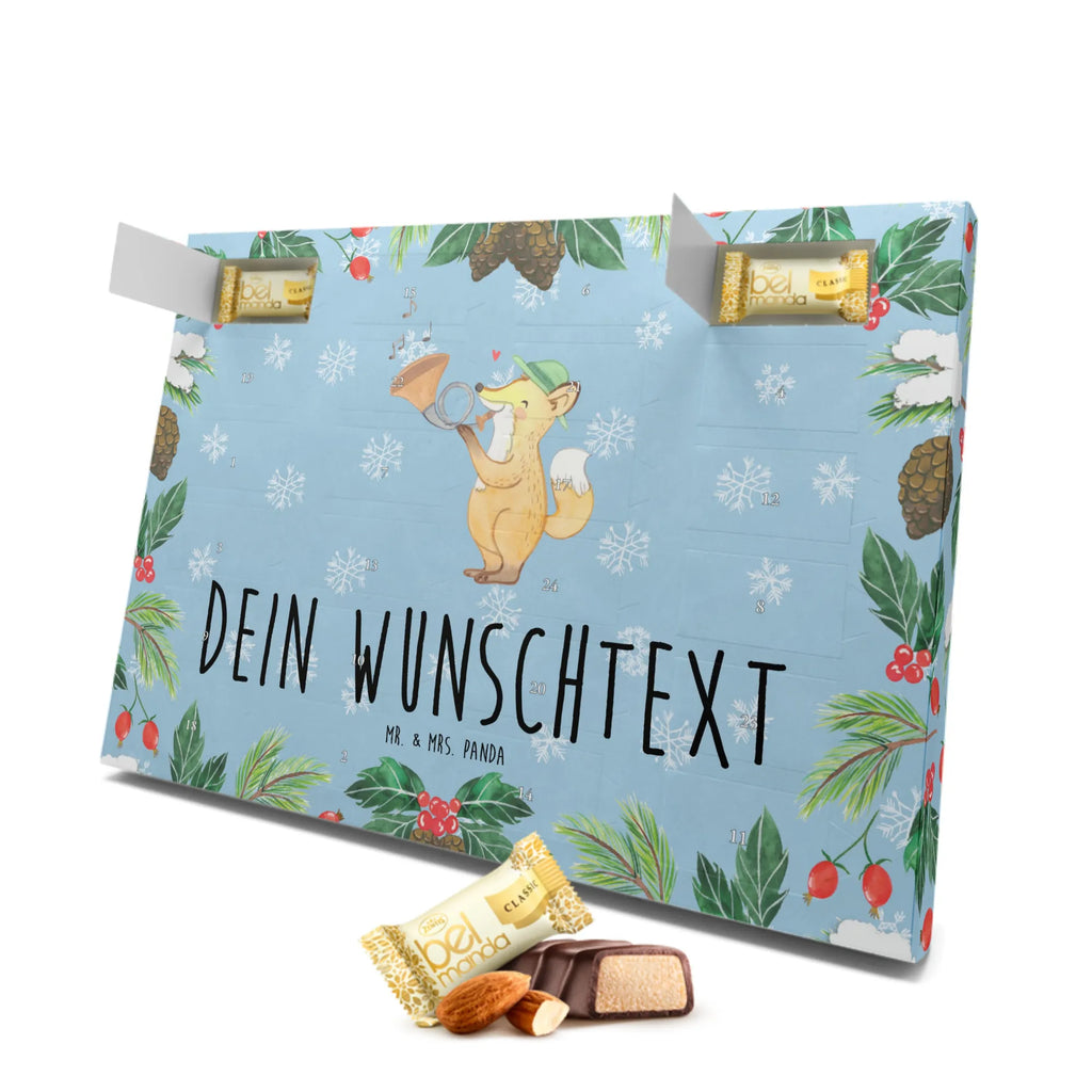 Personalisierter Marzipan Adventskalender Fuchs Jagdhorn Personalisierter Marzipan Adventskalender, Instrumente, Geschenke Musiker, Musikliebhaber, Horn, Jagd, Blasinstrument, Blechblasinstrument, Fuchs, Jagdhorn