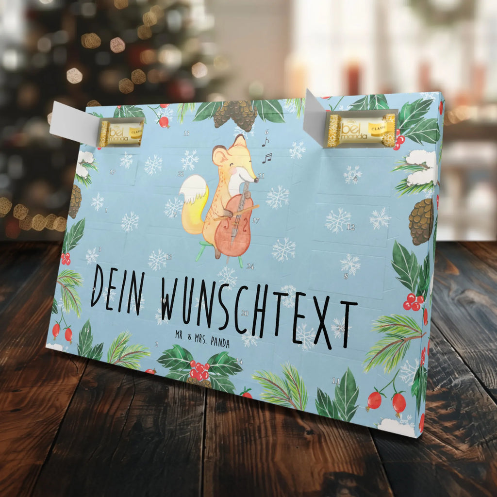Personalisierter Marzipan Adventskalender Fuchs Violoncello Personalisierter Marzipan Adventskalender, Instrumente, Geschenke Musiker, Musikliebhaber, Cello, Ensemble, Streicher, Fuchs, Bogen, Barock, Violoncello, Klassik, Orchester
