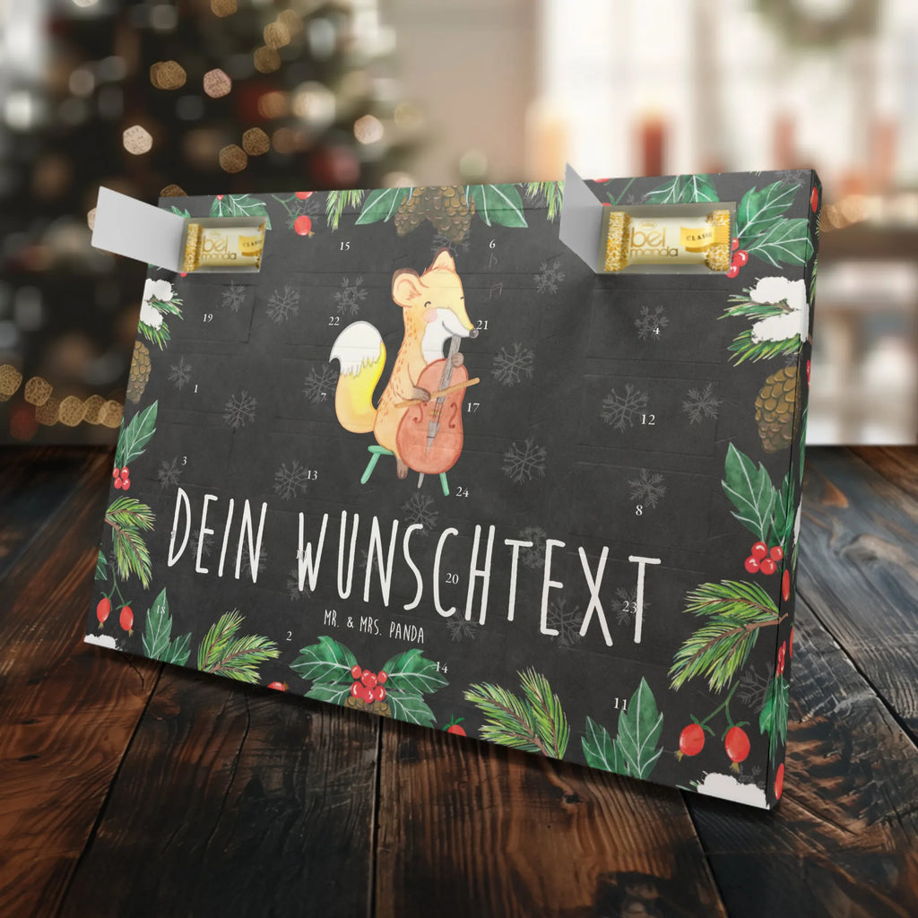 Personalisierter Marzipan Adventskalender Fuchs Violoncello Personalisierter Marzipan Adventskalender, Instrumente, Geschenke Musiker, Musikliebhaber, Cello, Ensemble, Streicher, Fuchs, Bogen, Barock, Violoncello, Klassik, Orchester