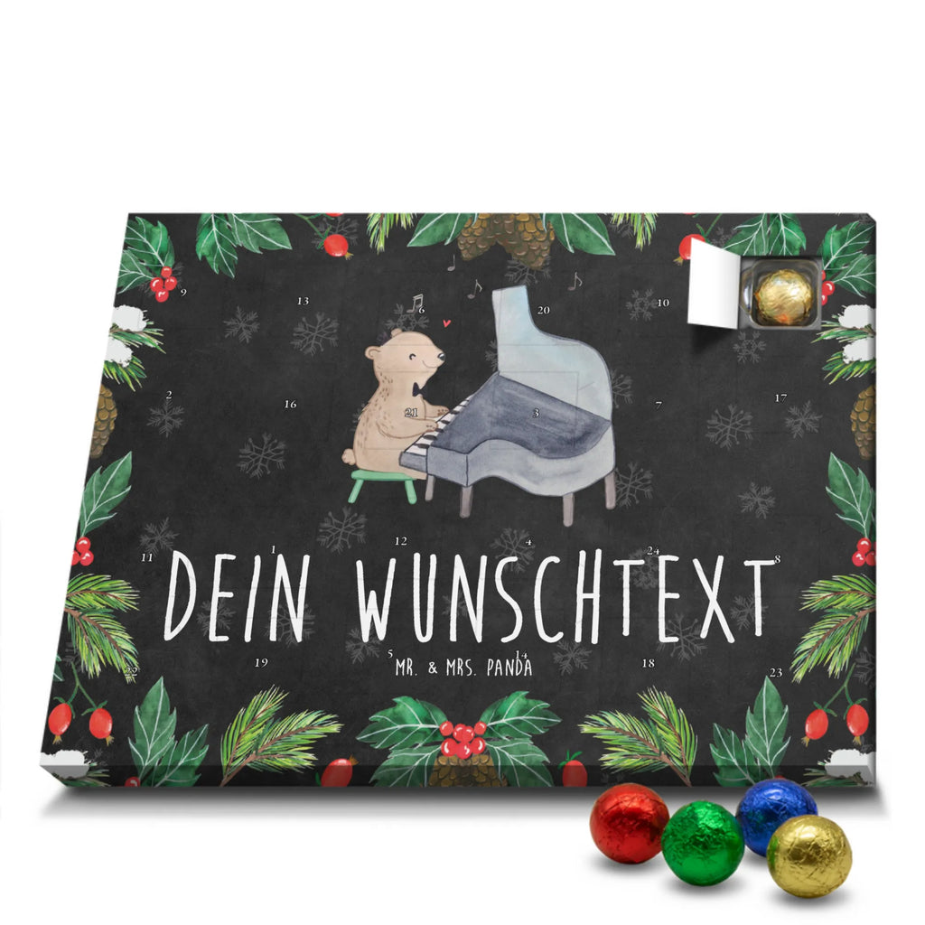Adventskalender mit Namen Bär Klavier Adventskalender mit Namen, Personalisierter Adventskalender, Musikliebhaber, Instrumente, Geschenke Musiker, Konzert, Bär, Flügel, Pianist, Klassik, Klavier