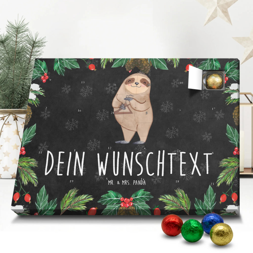 Adventskalender mit Namen Faultier Triangel Adventskalender mit Namen, Personalisierter Adventskalender, Geschenke Musiker, Musikliebhaber, Instrumente, Rhythmus, Orff-Instrument, Faultier, Schlaginstrument, Orchester