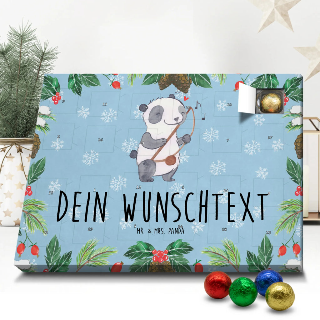Adventskalender mit Namen Panda Berimbau Personalisierter Adventskalender, Adventskalender mit Namen, Musikliebhaber, Instrumente, Geschenke Musiker, Traditionsmusik, Maultrommel, Capoeira, Berimbau, Panda, Brasilien