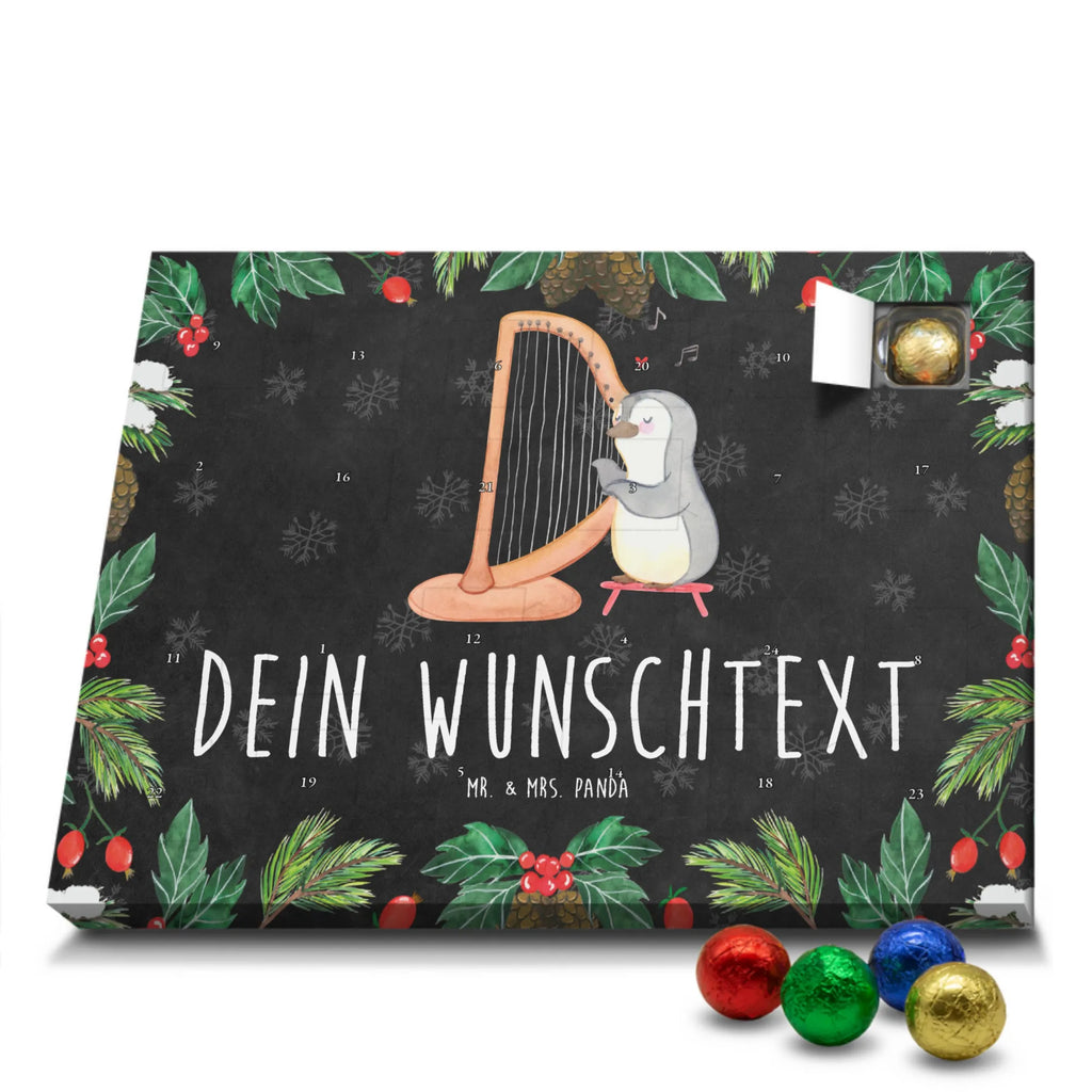 Adventskalender mit Namen Pinguin Harfe Personalisierter Adventskalender, Adventskalender mit Namen, Instrumente, Geschenke Musiker, Musikliebhaber, Konzertharfe, Hochzeit, Saiteninstrument, Harfe, Klassik, Pinguin, Zupfinstrument