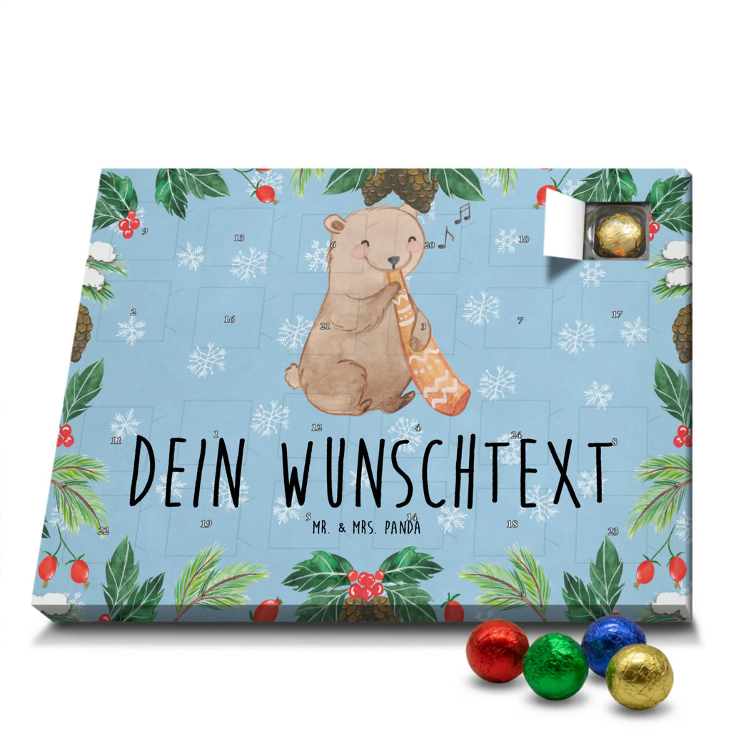 Adventskalender mit Namen Bär Didgeridoo Personalisierter Adventskalender, Adventskalender mit Namen, Musikliebhaber, Instrumente, Geschenke Musiker, Australien, Bär, Pfeife, Aborigines, Blasinstrument
